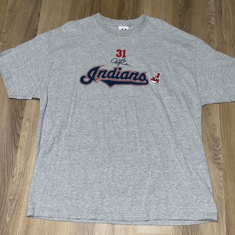 Rare Cleveland Indians chief wahoo collector Cliff Lee 31 baseball jersey shirt
